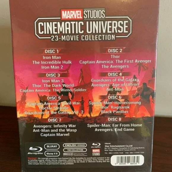 Marvel Studios Cinematic Universe 23-Movie Collection BLU-RAY Box Set - MCU Set - Picture 3 of 3